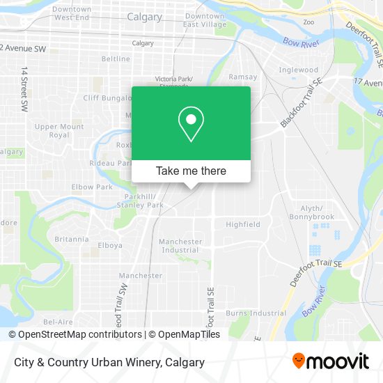 City & Country Urban Winery map