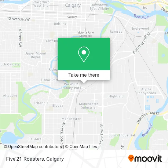 Five'21 Roasters map