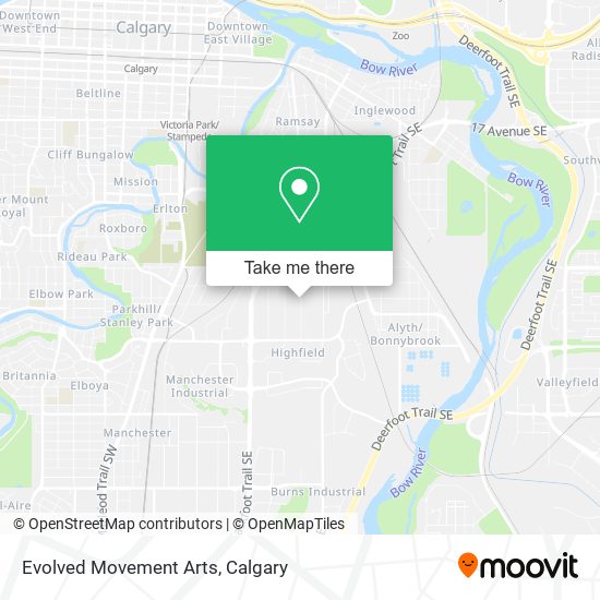 Evolved Movement Arts map