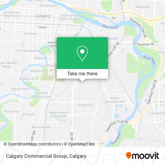 Calgary Commercial Group map