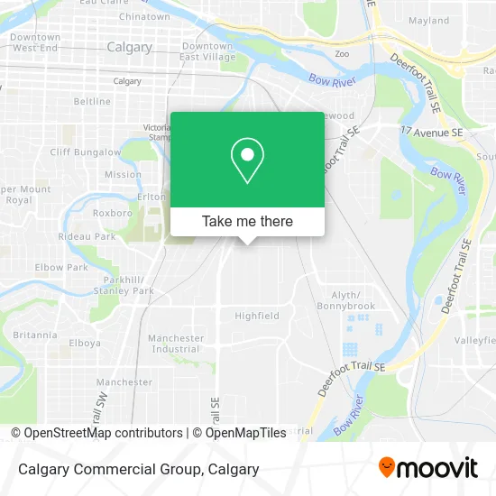 Calgary Commercial Group map