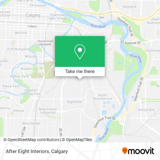 After Eight Interiors map