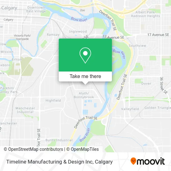 Timeline Manufacturing & Design Inc map