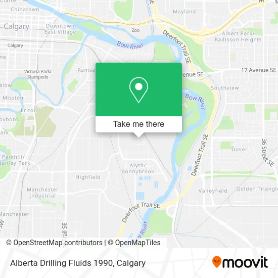 Alberta Drilling Fluids 1990 map