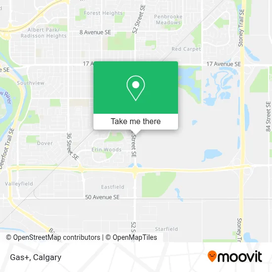 Gas+ map