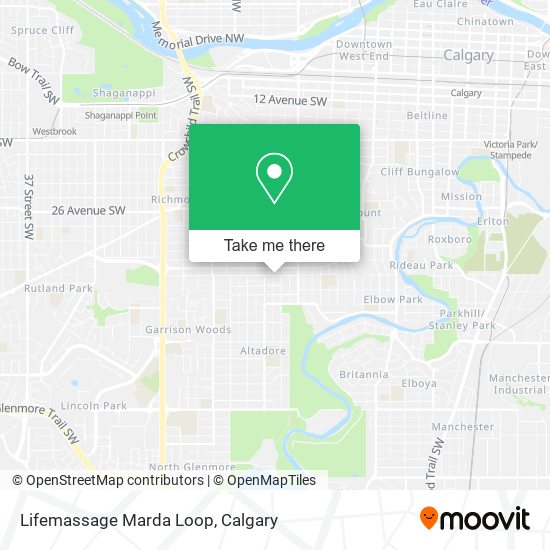 Lifemassage Marda Loop plan