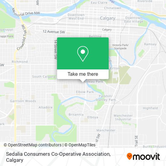 Sedalia Consumers Co-Operative Association map