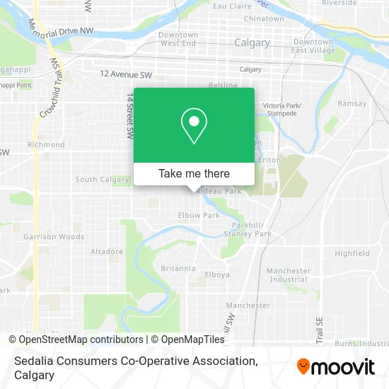 Sedalia Consumers Co-Operative Association map
