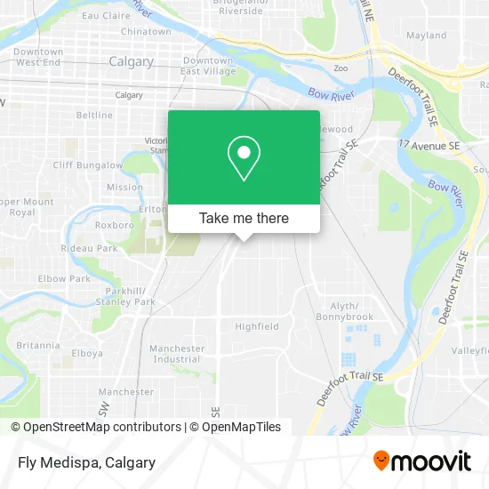 Fly Medispa map