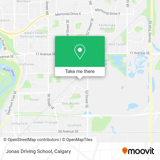 Jonas Driving School map