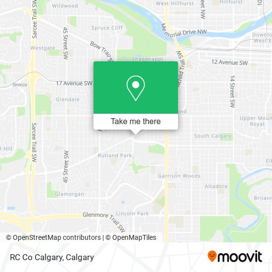 RC Co Calgary map