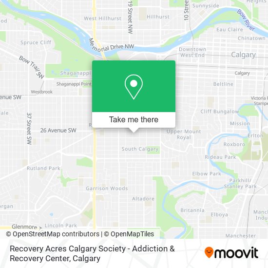 Recovery Acres Calgary Society - Addiction & Recovery Center map