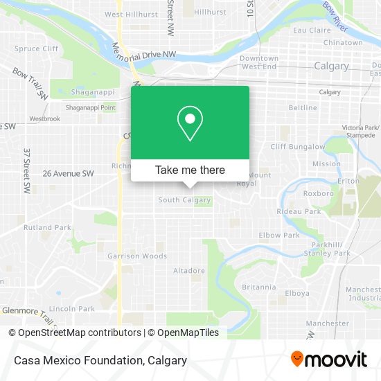 Casa Mexico Foundation map