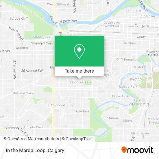 In the Marda Loop map