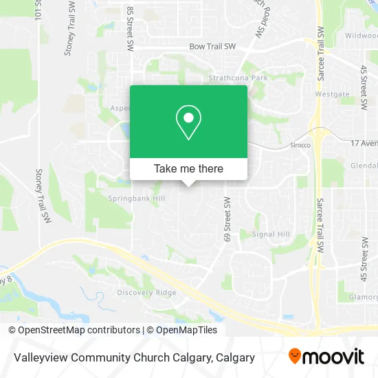 Valleyview Community Church Calgary map