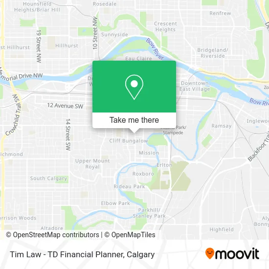 Tim Law - TD Financial Planner map