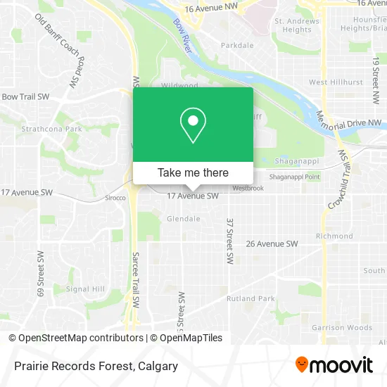 Prairie Records Forest map