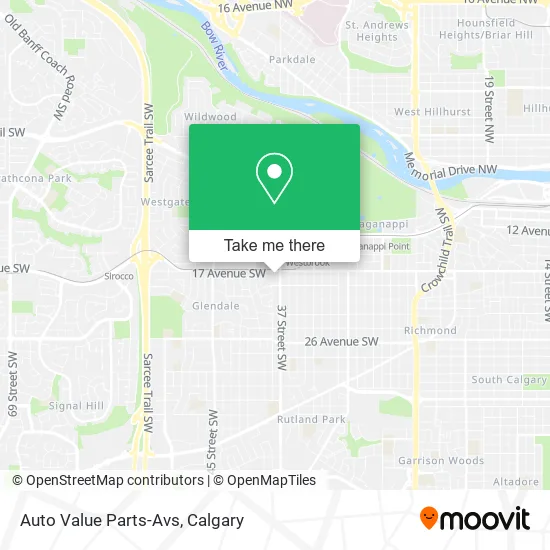 Auto Value Parts-Avs map