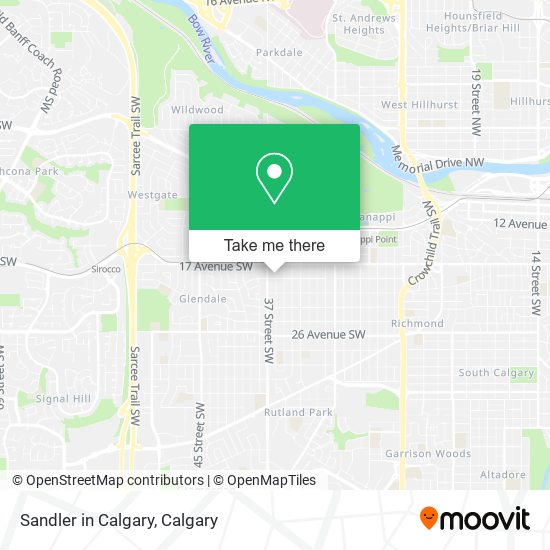 Sandler in Calgary map