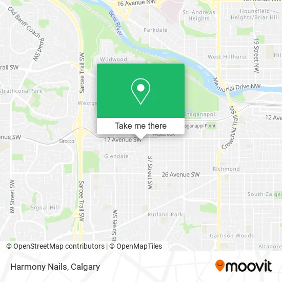 Harmony Nails map