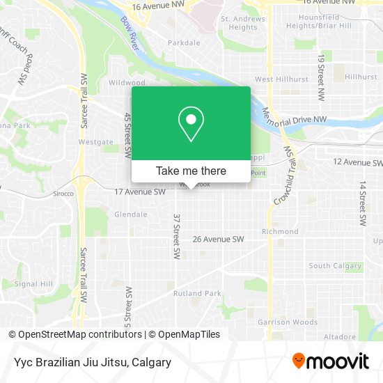 Yyc Brazilian Jiu Jitsu map