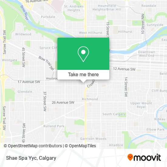 Shae Spa Yyc map