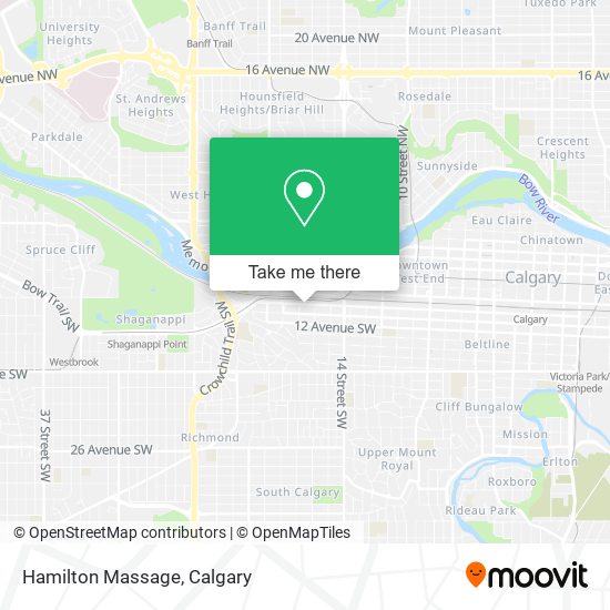 Hamilton Massage map