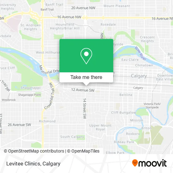 Levitee Clinics map