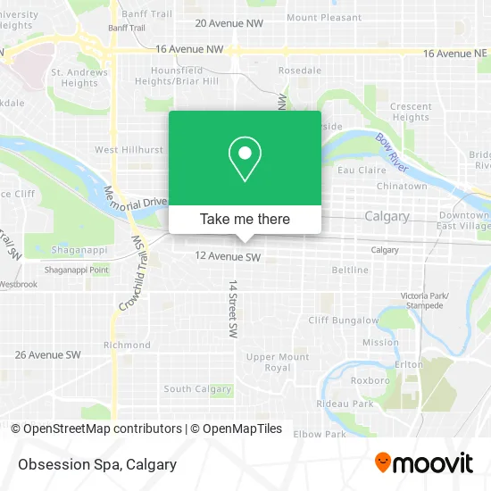 Obsession Spa map