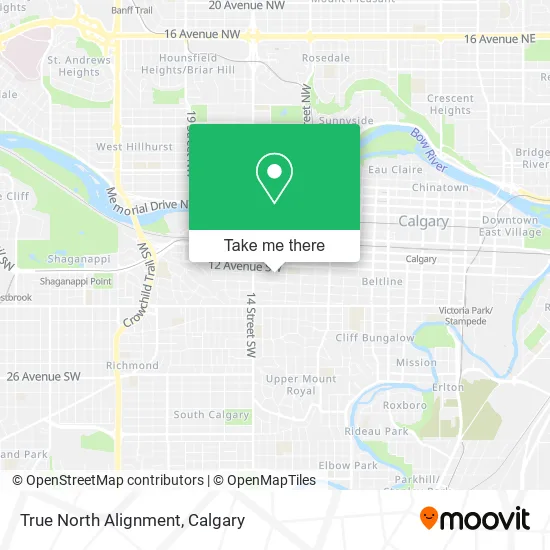 True North Alignment map