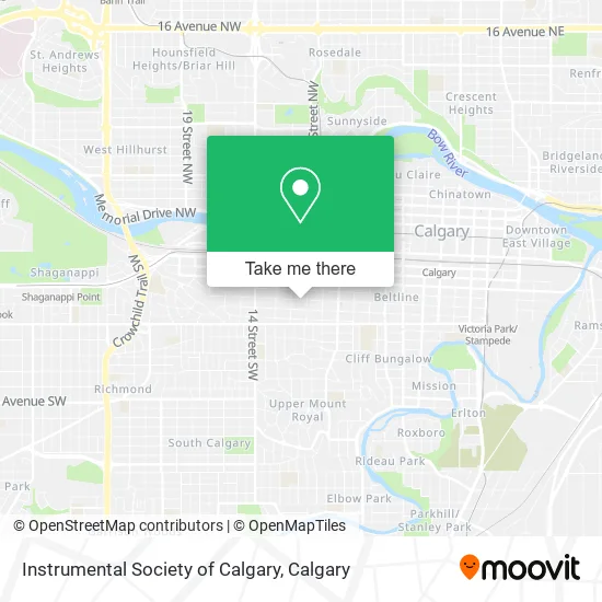 Instrumental Society of Calgary map