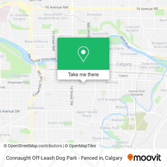 Connaught Off-Leash Dog Park - Fenced in map