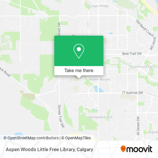 Aspen Woods Little Free Library map