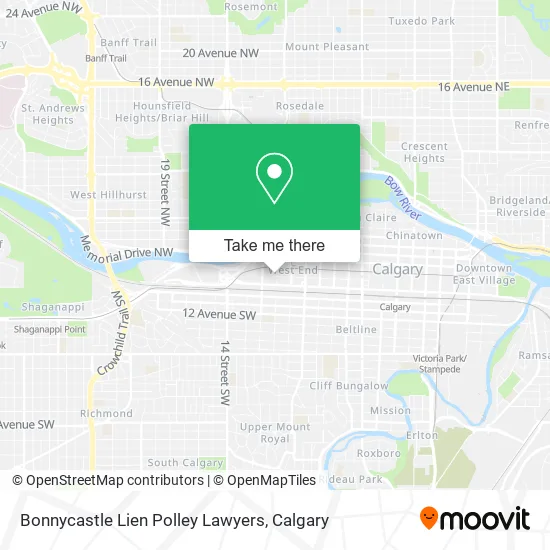 Bonnycastle Lien Polley Lawyers map