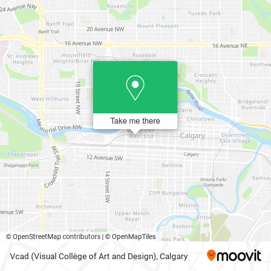 Vcad (Visual Collège of Art and Design) map