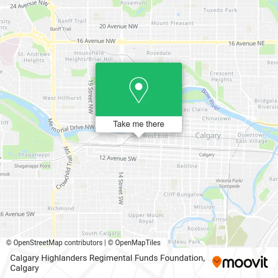 Calgary Highlanders Regimental Funds Foundation map