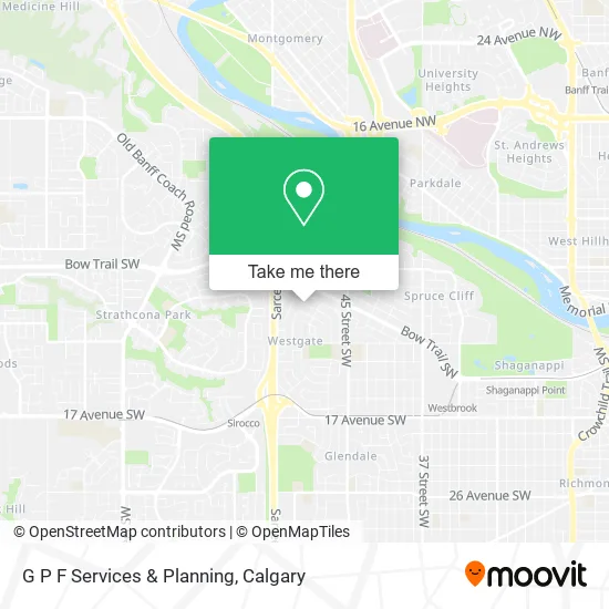 G P F Services & Planning map