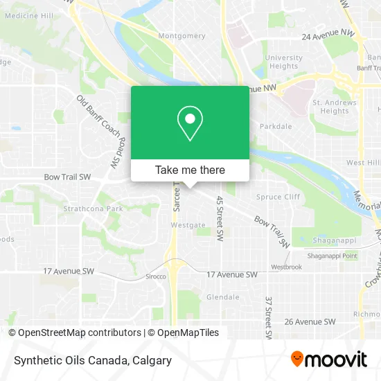 Synthetic Oils Canada map