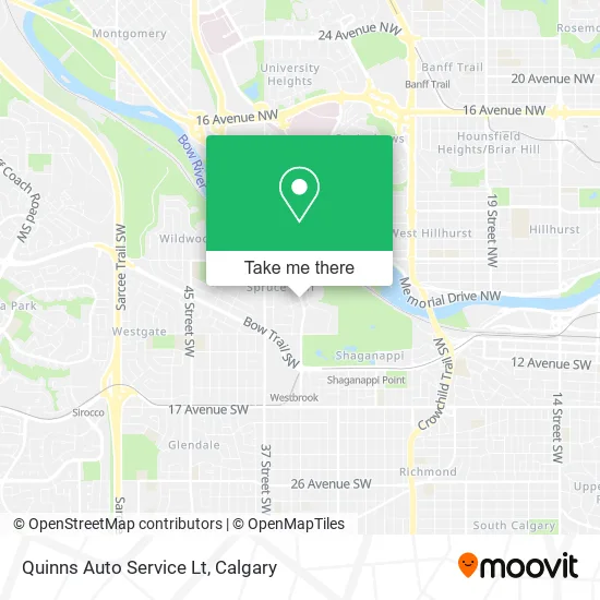 Quinns Auto Service Lt map