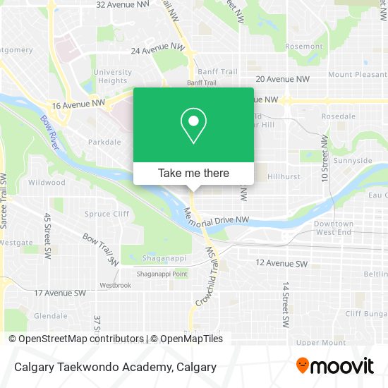 Calgary Taekwondo Academy map