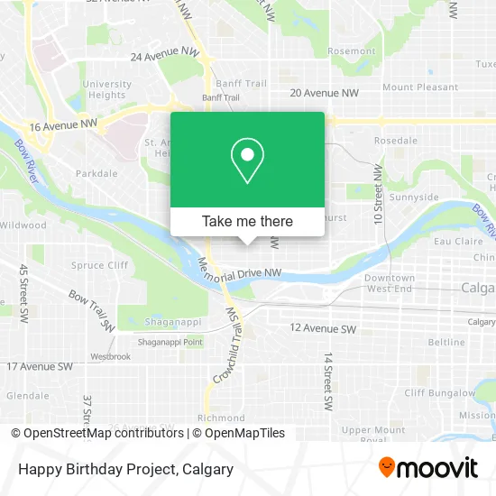 Happy Birthday Project map
