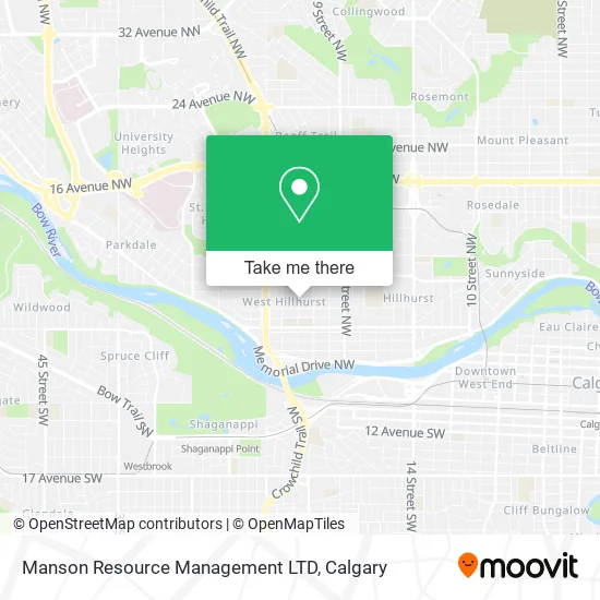 Manson Resource Management LTD map