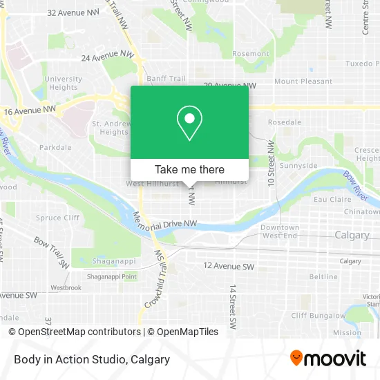 Body in Action Studio map