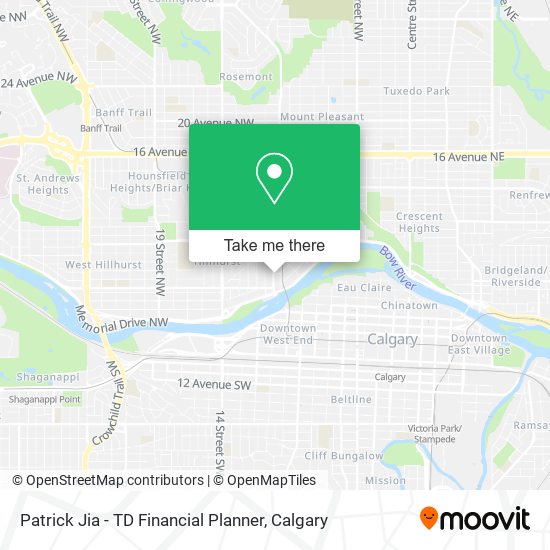 Patrick Jia - TD Financial Planner map