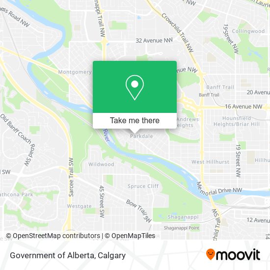 Government of Alberta map