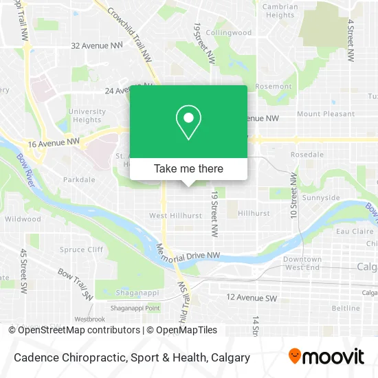 Cadence Chiropractic, Sport & Health map