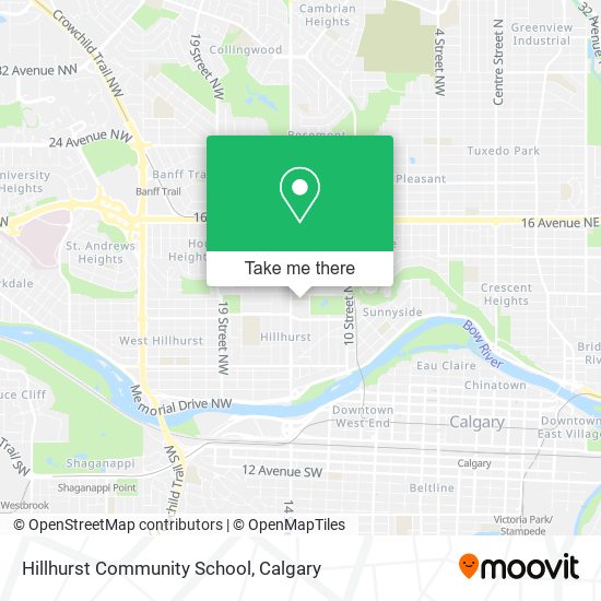 Hillhurst Community School map