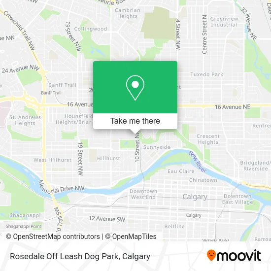 Rosedale Off Leash Dog Park map