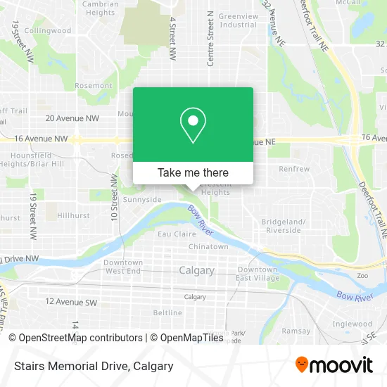 Stairs Memorial Drive map