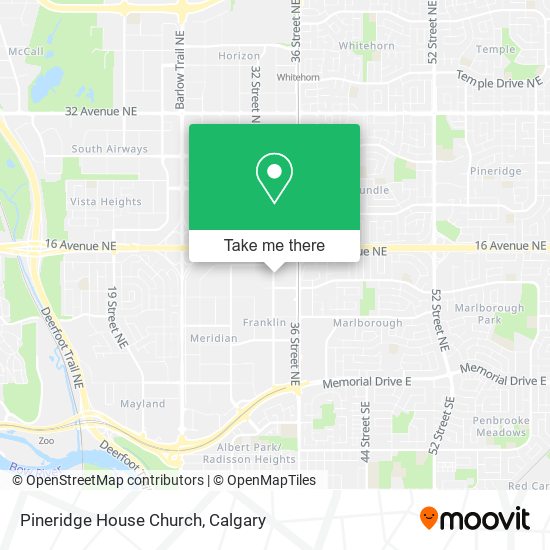 Pineridge House Church map